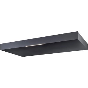Modern Gutta BS téglalap alakú előtető 200x90 cm antracit színben LED világítással a bejárathoz.