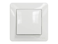 Új Sedna Egypólusú kapcsoló rugós bekötés 10AX fehér (5 db)