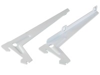 Egylyuksoros tartókar fehér 18 cm 2 db Egylyuksoros tartókar fehér 18 cm 2 db