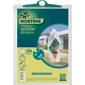Nortene Maxizip fátyolfólia 0,5x2m, védelem a fagy és a hideg ellen növények számára.