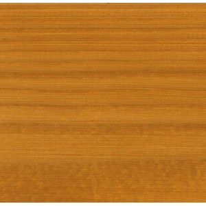 Fa felület OBI Teak olajjal kezelve 750ml, kiemelve a természetes erezetet és színt.