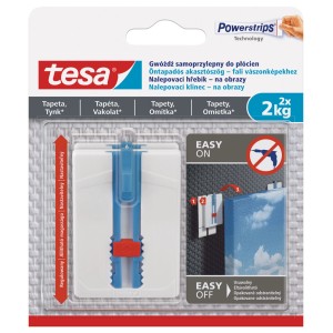 Tesa ragasztószeg tapétához és vakolathoz, 2 kg, képek és dekorációk rögzítéséhez.