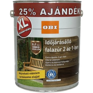 Időjárásálló festék doboza, 2 az 1-ben fa lazúr kültéri és beltéri használatra.