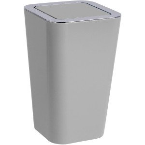 Wenko Candy Grey lengőfedeles szemetes, 6 l. Műanyag kozmetikai kuka fürdőszobába.