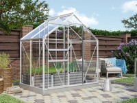 Venus 2500 melegház 3 mm-es egyrétegű biztonsági üveg fényes alumínium