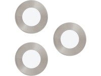 Eglo Connect Fueva süllyesztett LED-es lámpa 3 db-os készlet 8,5 cm matt nikkel Eglo Connect Fueva süllyesztett LED-es lámpa 3 db-os készlet 8,5 cm matt nikkel