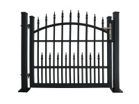 Egyszárnyú kapu Avignon talplemez dübeles rögzítés 120 cm x 110 cm antracit