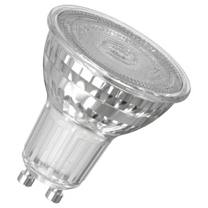 Osram GU10 LED izzó, 4000K, 575 lumen, 6,1 Watt, semleges fehér fény.