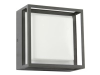 Rábalux Mendoza LED kültéri fali lámpa 6,5 W szögletes 16 cm x 16 cm antracit sz