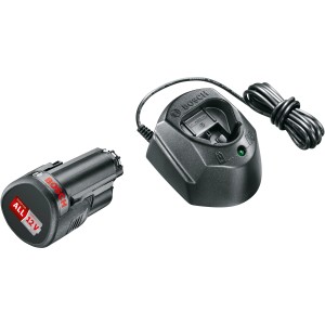 Bosch 12V akkumulátor szett töltővel. Akkumulátor elektromos kéziszerszámokhoz, kompatibilis a Home & Garden eszközökkel.