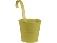 A.H.G. cink felakasztható cserép 16 cm x 26 cm zöld festett