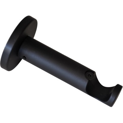 Gardinia Chicago nyitott tartó függönyrúdhoz 20 mm átmérő fekete-matt