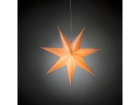Konstsmide csillag függeszték lámpa 60 cm fehér mintás