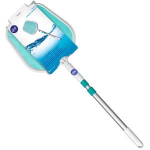 Gre felületi háló teleszkópos nyéllel a medence tisztításához levelektől és szennyeződésektől.