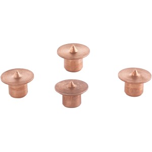 wolfcraft Dübelfixe Ø 6 mm, 4 darabos acél készlet a dübellyukak jelöléséhez.