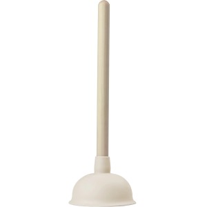 Eggnog lefolyótisztító, Ø 140 mm, gumi pumpa fa nyéllel.