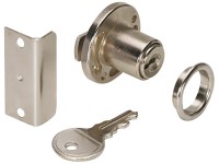 Cilinderes-bütykös zár acél nikkelezett Cilinderes-bütykös zár acél nikkelezett