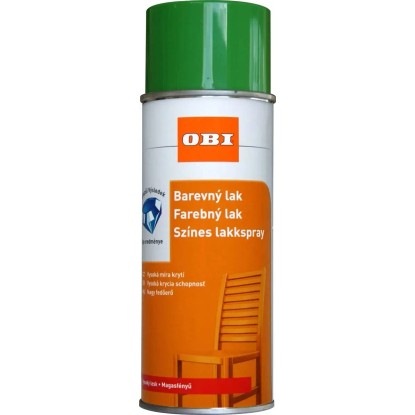 OBI lakkspray színes magasfényű zöldessárga 400 ml