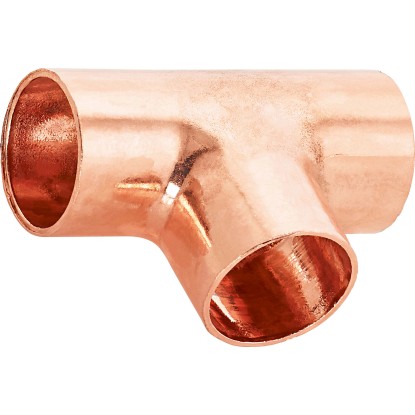 Forrasztható T-idom 18 mm réz