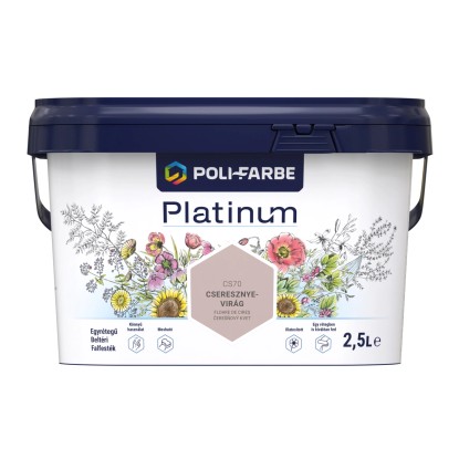 Poli-Farbe Platinum beltéri falfesték diszperziós Cseresznyevirág matt 2,5 l