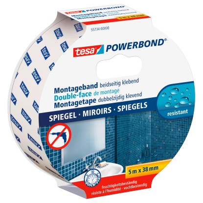 tesa Powerbond kétoldalas tükörragasztó szalag 5 m x 38 mm
