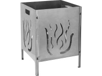 Lángmintás fém tűzgyújtó kosár 40 cm