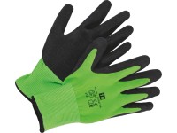Latex bevonatú kerti kesztyű zöld méret: 7