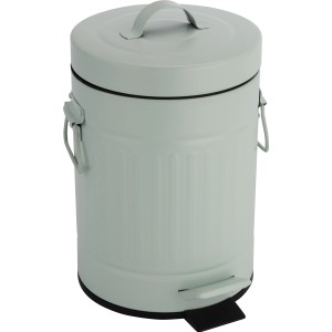 Mentazöld retro kozmetikai szemetes, 3 l, pedállal.