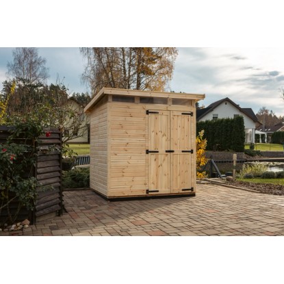 Upyard kerti ház Strongbox L alappal 203 cm x 163 cm natúr FSC®