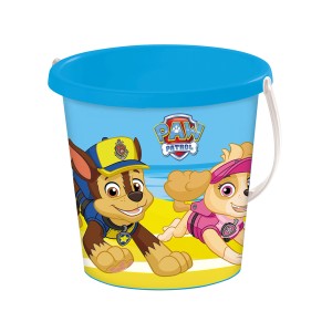 Happy People Paw Patrol homokozó vödör, Ø 17 cm, Chase és Skye mintával a homokozóban való szórakozáshoz.