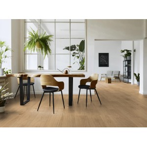 Kaindl Masterfloor Life Laminált 8,5 mm Vízálló Tölgy Versaille padlóburkolat a nappaliban.