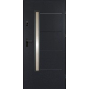 Kültéri fém bejárati ajtó Riesel anthracite 207,2 cm x 100 cm jobb