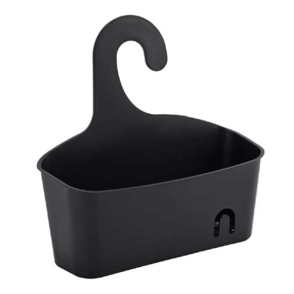 Felakasztható műanyag kosár 28 cm x 9 cm x 28,5 cm fekete