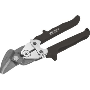 LUX 250 mm-es lemezvágó olló ergonomikus, 2 komponensű markolattal a biztonságos fogásért.