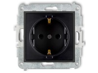 MINI egyes dugalj keret nélkül matt fekete