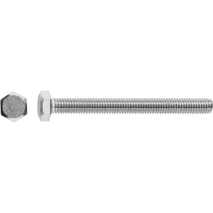 Horganyzott LUX lakatoscsavar M8 x 50 mm részleges menettel, 50 darabos.
