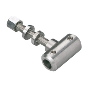 V2A kerek rúd tartó, 10 mm, 2 darab, rozsdamentes acél, tartozékok lépcsőkhöz és korlátokhoz.