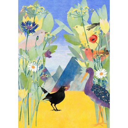 Komar vlies fotótapéta Twittering 200 cm x 280 cm