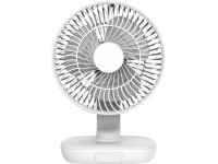Akkumulátoros asztali ventilátor Ø 20 cm fehér