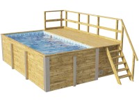 Weka tömörfa medence 595 1. méret 490 cm x 309 cm x 203 cm mozaik kék Weka tömörfa medence 595 1. méret 490 cm x 309 cm x 203 cm mozaik kék