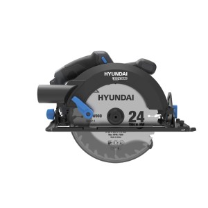 Hyundai kézi körfűrész, 20V akkus fűrész 24 fogú HW fűrészlappal a pontos favágásokhoz.