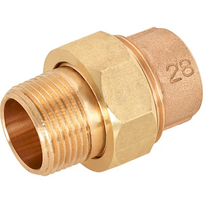 OBI forrasztható csavarzat 28 mm x 33,3 mm (R 1) vörösöntvény