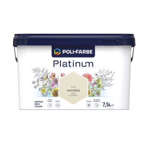 Poli - Farbe Platinum beltéri falfesték diszperziós Vasvirág V30 7,5 l