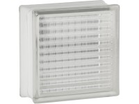 Kockás üvegtégla 19 cm x 19 cm x 5 cm