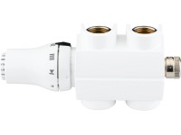 Csatlakozókészlet fürdőszobai fűtőtesthez középső csatlakozással egyenes kivitel