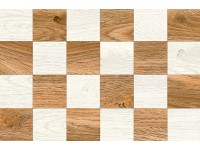 Dekor Oak Decor fényes fehér-barna fa imitációs 20 cm x 30 cm