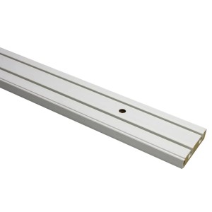 Gardinia GE2 függönysín, 2-pályás, fehér, 300 cm. Függönyökhöz.