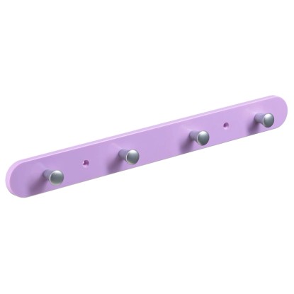 Hettich ruhafogas 4 akasztós 380 mm x 40 mm x 8 mm pink műanyag
