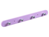 Hettich ruhafogas 4 akasztós 380 mm x 40 mm x 8 mm pink műanyag