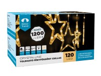 Dekortrend fényfüggöny 120 LED átlátszó kábellel Dekortrend fényfüggöny 120 LED átlátszó kábellel